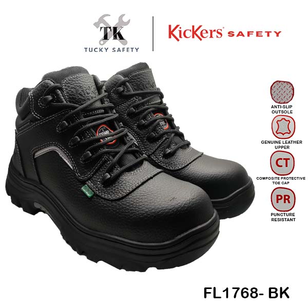FL1768 SERIES [ KICKERS ] MEN SAFETY BOOT LACE UP HEAVY DUTY SAFETY BOOT