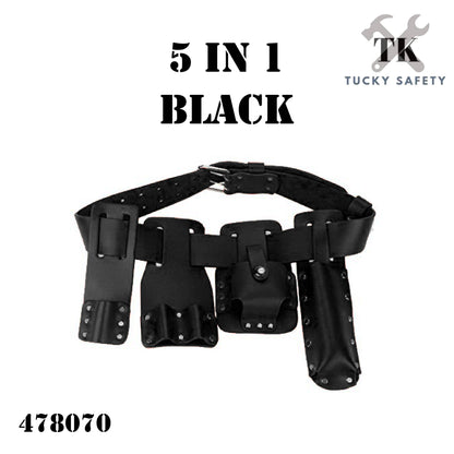 5in1 SCALFFOLDING LEATHER BELT Leather Tool Belt Scaffolding Tool with Tool Holder for Level Spanners Hammer 478070