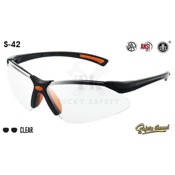 S-42 - SAFETY GUARD SUNGLASSES / WORK EYEWEAR PROTECTIVE PROTECTION GOGGLE SPECTACLES / CERMIN MATA KERJA