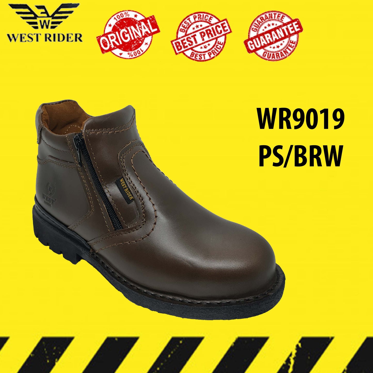 WR9019 PS - WEST RIDER SAFETY BOOT / KASUT SAFETY KERJA / LEATHER SAFETY BOOT