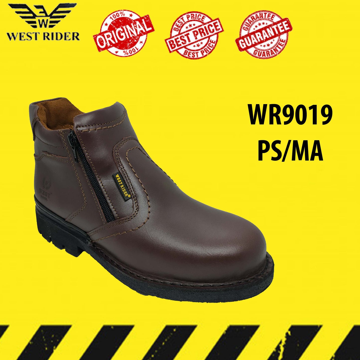 WR9019 PS - WEST RIDER SAFETY BOOT / KASUT SAFETY KERJA / LEATHER SAFETY BOOT