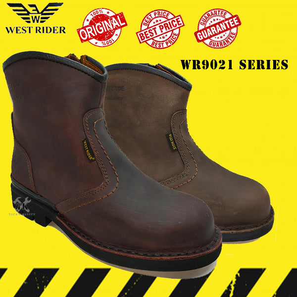 WR9021 - WEST RIDER MEN'S SAFETY BOOT / KASUT SAFETY KERJA LELAKI / MEN'S LEATHER SAFETY BOOT