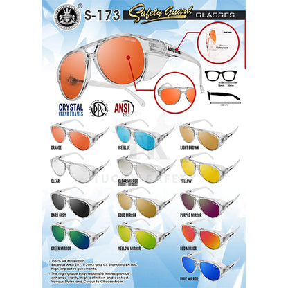 S-173 - SAFETY GUARD SUNGLASSES / WORK EYEWEAR PROTECTIVE PROTECTION GOGGLE SPECTACLES / CERMIN MATA KERJA