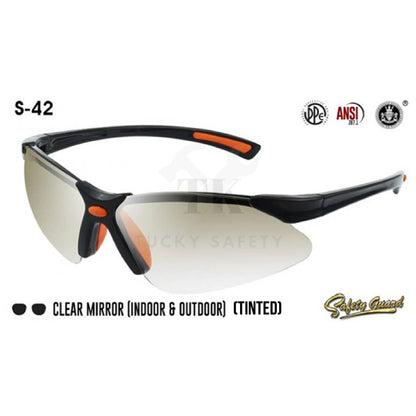 S-42 - SAFETY GUARD SUNGLASSES / WORK EYEWEAR PROTECTIVE PROTECTION GOGGLE SPECTACLES / CERMIN MATA KERJA