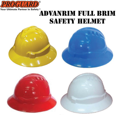 PROGUARD ADVANRIM FULL BRIM INDUSTRIAL SAFETY HELMET - TOPI KESELAMATAN - HEAD PROTECTIVE READY STOCK