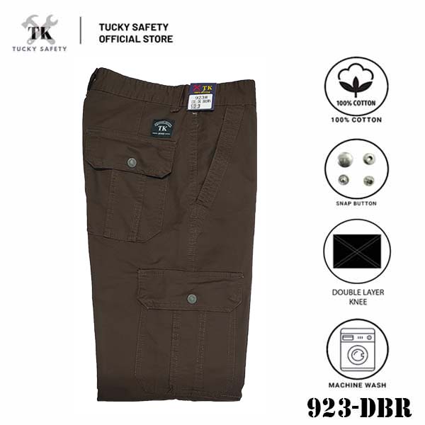 923 [ TK ] MEN'S HEAVY DUTY WORKING PANTS KAIN TEBAL THICK FABRIC CARGO PANTS  SELUAR KERJA SELUAR CARGO