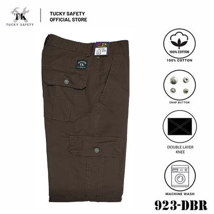 923 [ TK ] MEN'S HEAVY DUTY WORKING PANTS KAIN TEBAL THICK FABRIC CARGO PANTS  SELUAR KERJA SELUAR CARGO