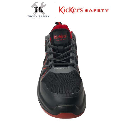 AS25011 [ KICKERS SAFETY ] LIGHT WEIGHT SPORT SAFETY SHOES ESD LELAKI LACES LOW CUT DESIGN SUKAN KASUT KESELAMATAN