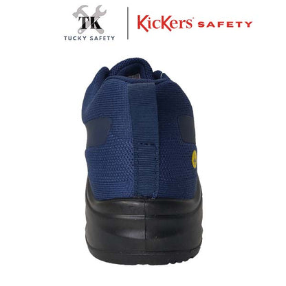 AS2528 [ KICKERS SAFETY ] LIGHT WEIGHT SPORT SAFETY SHOES ESD LELAKI LACES LOW CUT DESIGN SUKAN KASUT KESELAMATAN