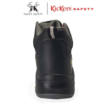 AS2512 [ KICKERS SAFETY ] LIGHT WEIGHT SPORT SAFETY SHOES ESD LELAKI LACES MID CUT DESIGN SUKAN KASUT KESELAMATAN