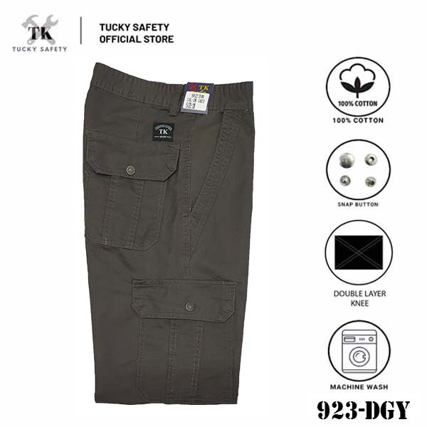 923 [ TK ] MEN'S HEAVY DUTY WORKING PANTS KAIN TEBAL THICK FABRIC CARGO PANTS  SELUAR KERJA SELUAR CARGO