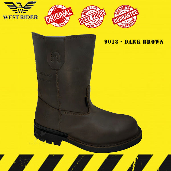 WR9018 - WEST RIDER SAFETY BOOT / KASUT SAFETY KERJA / LEATHER SAFETY BOOT HEAVY DUTY SAFETY BOOT HIGH CUT BOOT