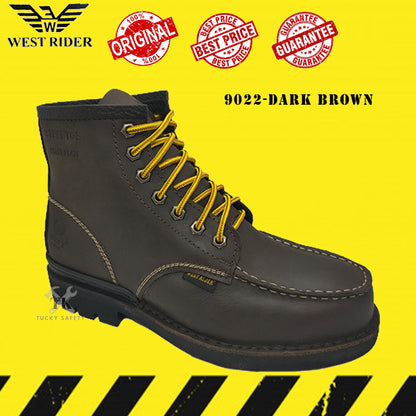 WR9022 - WEST RIDER SAFETY BOOT / KASUT SAFETY KERJA / LEATHER SAFETY BOOT  SERIES HEAVY DUTY SAFETY BOOT