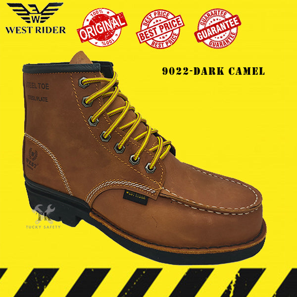 WR9022 - WEST RIDER SAFETY BOOT / KASUT SAFETY KERJA / LEATHER SAFETY BOOT  SERIES HEAVY DUTY SAFETY BOOT