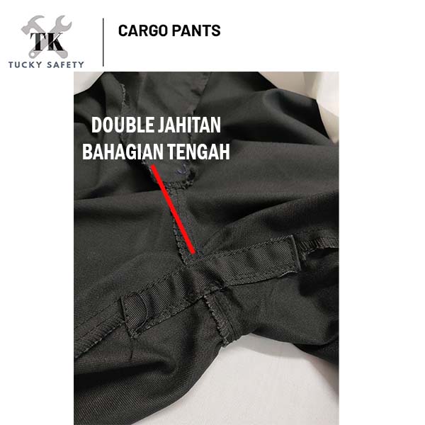 NK-8500 NK WORKING LONG PANTS WITH 2 REFLECTOR / STRAIGHT CUT CARGO PANTS / SELUAR PANJANG KERJA 2 LINE PANTULAN 2 GARIS LINE PANTUL