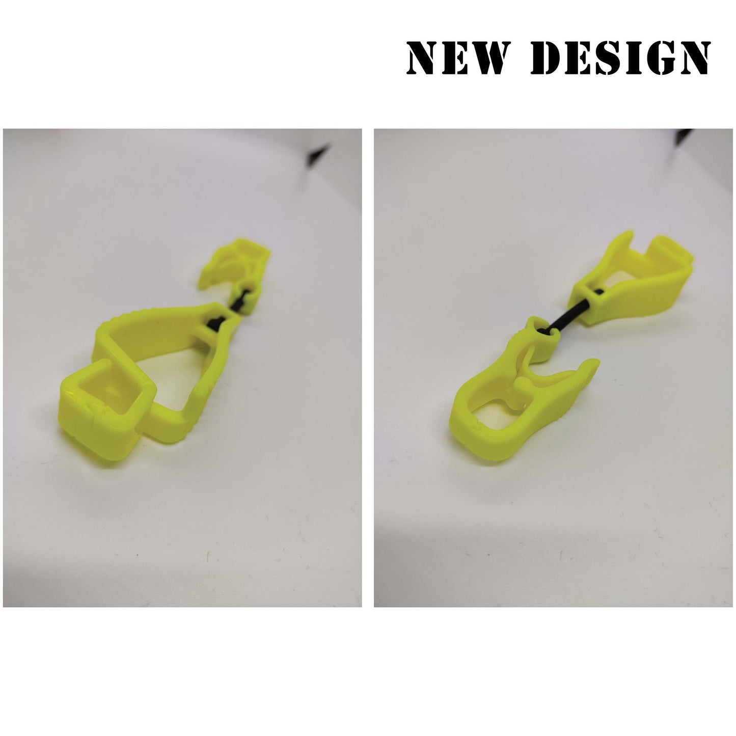 GLOVE HOLDER - [ RANDOM COLOUR ] SAFETY PLASTIC GLOVE HOLDER / HEAVY DUTY GLOVE CLIP HOLDER