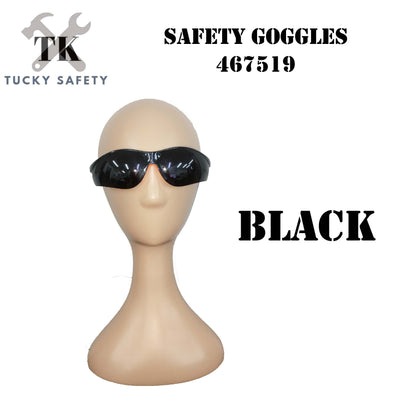 1 PCS SAFETY GOGGLES BLACK OR CLEAR TRANSPARENT SAFETY GOGGLES WORKING PROTECTIVE EYE PROTECTION 467519 TUCKY MATA