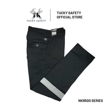 NK-8500 MEN'S REFLECTIVE WORKING PANTS STRAIGHT CUT / CARGO PANTS / SELUAR KERJA LELAKI SELUAR KERJA PANTULAN CAHAYA