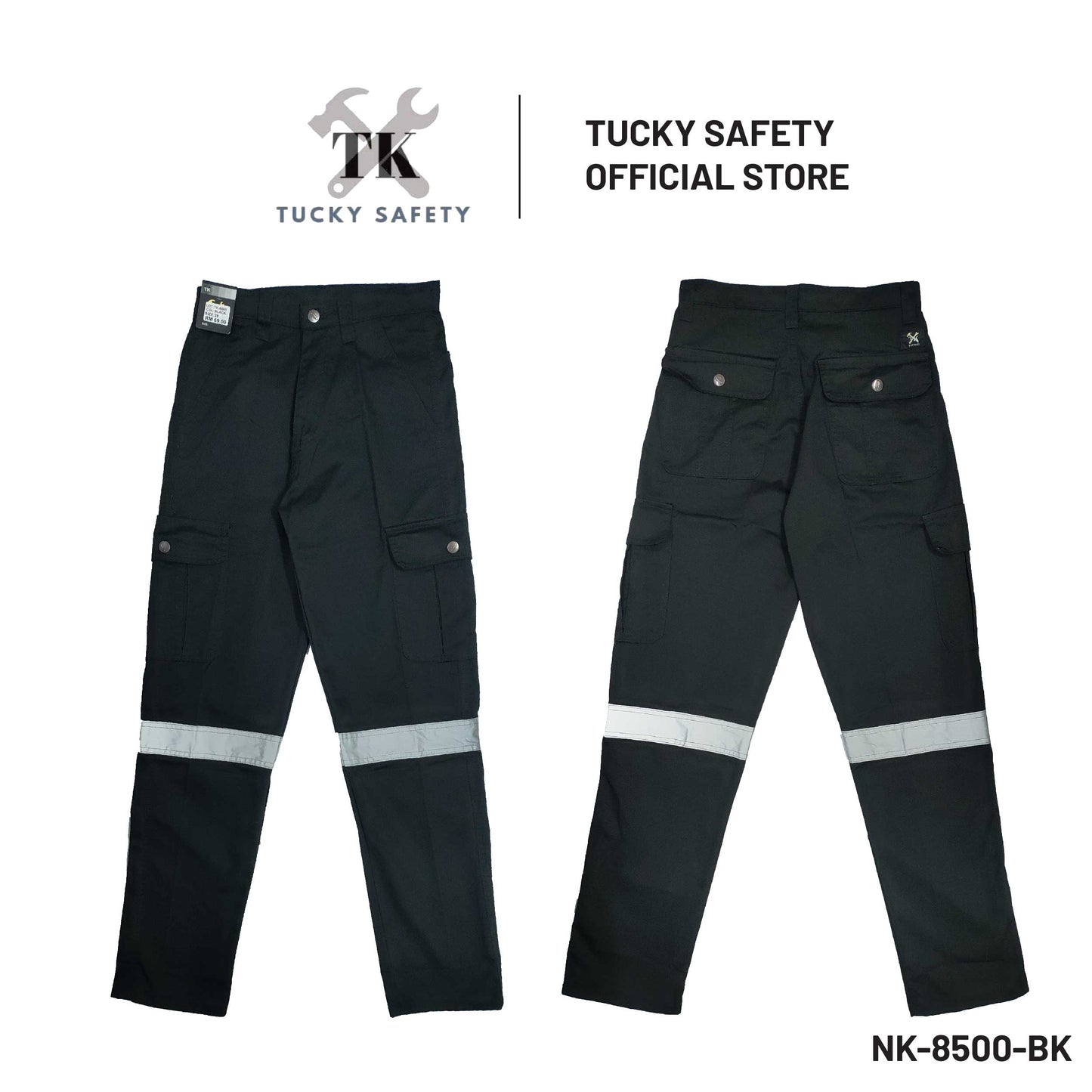 NK-8500 MEN'S REFLECTIVE WORKING PANTS STRAIGHT CUT / CARGO PANTS / SELUAR KERJA LELAKI SELUAR KERJA PANTULAN CAHAYA