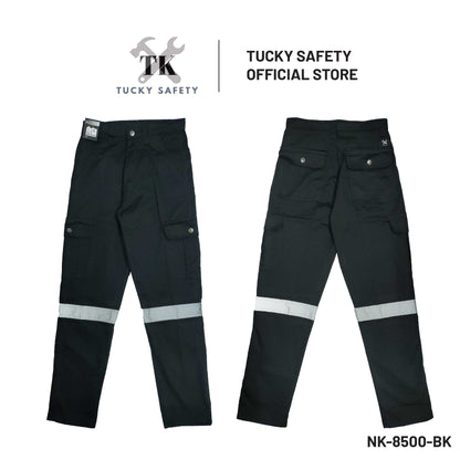 NK-8500 MEN'S REFLECTIVE WORKING PANTS STRAIGHT CUT / CARGO PANTS / SELUAR KERJA LELAKI SELUAR KERJA PANTULAN CAHAYA