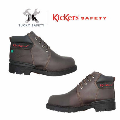 KK600 [ KICKERS ] MEN SAFETY BOOT LACE UP HEAVY DUTY STEEL TOE STEEL PLATE HEAT RESISTANT SLIP RESISTANT SAFETY BOOT