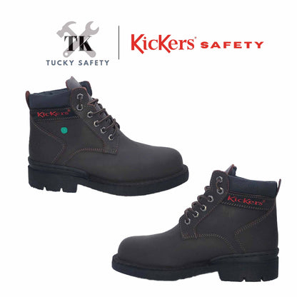 KK602 [ KICKERS ] MEN SAFETY BOOT LACE UP HEAVY DUTY STEEL TOE STEEL PLATE HEAT RESISTANT SLIP RESISTANT SAFETY BOOT