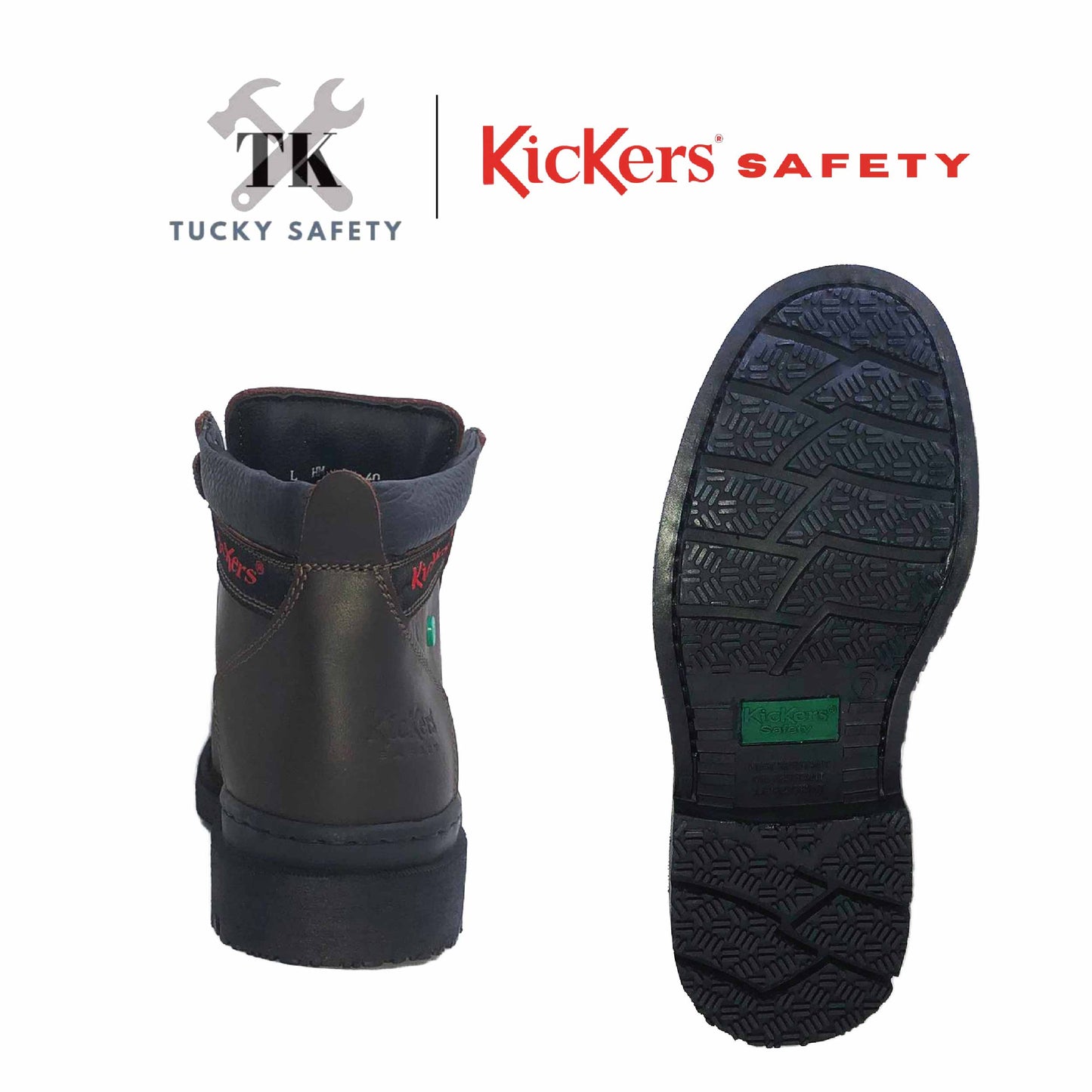 KK602 [ KICKERS ] MEN SAFETY BOOT LACE UP HEAVY DUTY STEEL TOE STEEL PLATE HEAT RESISTANT SLIP RESISTANT SAFETY BOOT