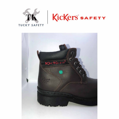 KK602 [ KICKERS ] MEN SAFETY BOOT LACE UP HEAVY DUTY STEEL TOE STEEL PLATE HEAT RESISTANT SLIP RESISTANT SAFETY BOOT