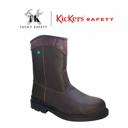 KK603 [ KICKERS ] MEN SAFETY BOOT HIGH CUT HEAVY DUTY STEEL TOE STEEL PLATE HEAT RESISTANT SLIP RESISTANT SAFETY BOOT