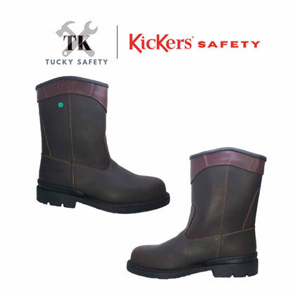 KK603 [ KICKERS ] MEN SAFETY BOOT HIGH CUT HEAVY DUTY STEEL TOE STEEL PLATE HEAT RESISTANT SLIP RESISTANT SAFETY BOOT