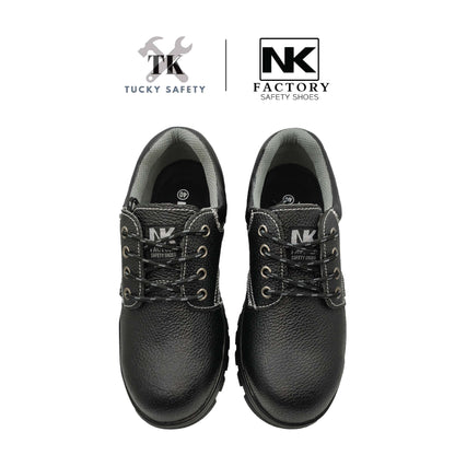 NK-0708 NK MEN'S SAFETY SHOES / HEAVY DUTY WORKING SHOES / KASUT KERJA LELAKI BLACK LOW CUT BOOT