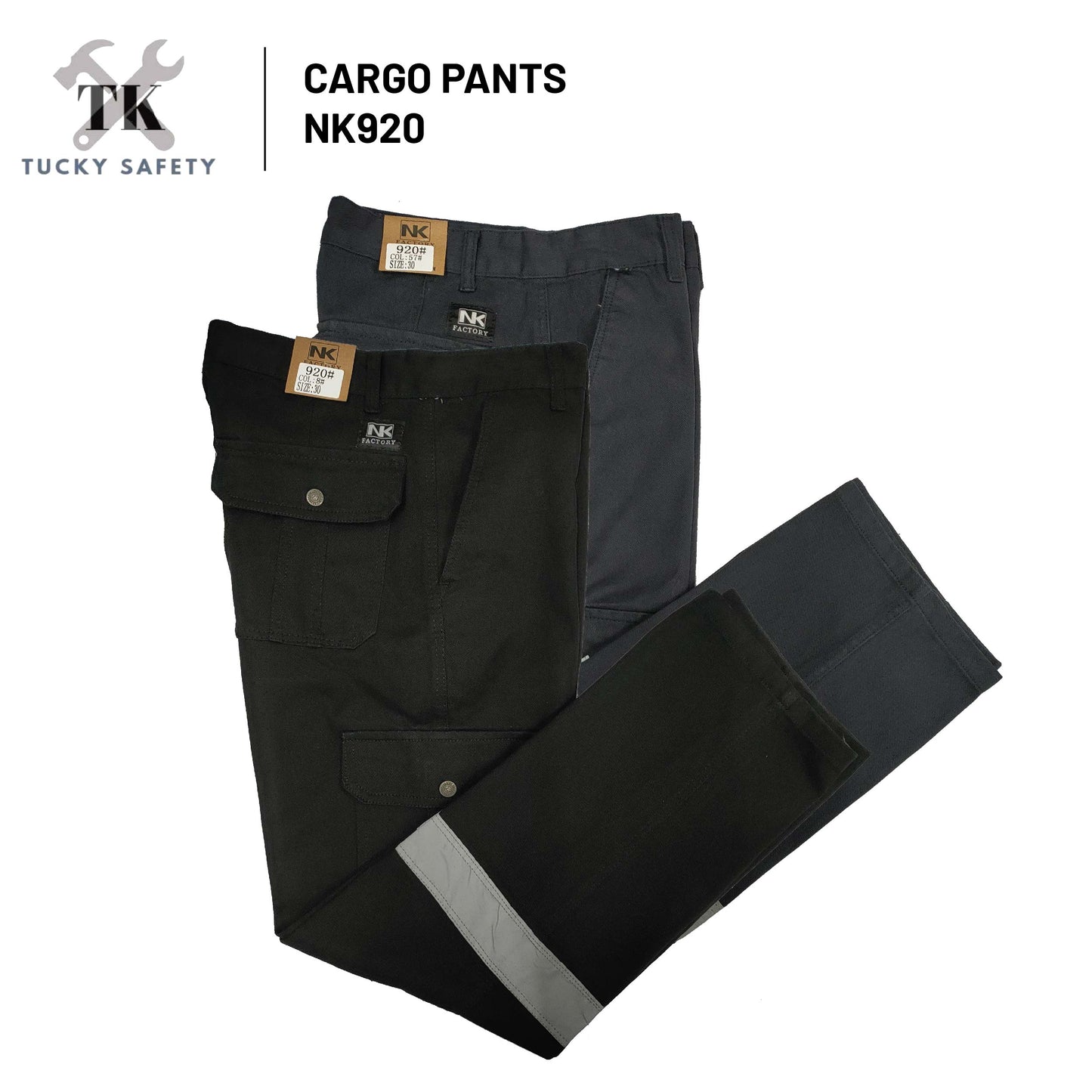 NK920 SERIES WEST RIDER MEN'S REFLECTIVE WORKING PANTS STRAIGHT CUT / CARGO PANTS / SELUAR KERJA LELAKI