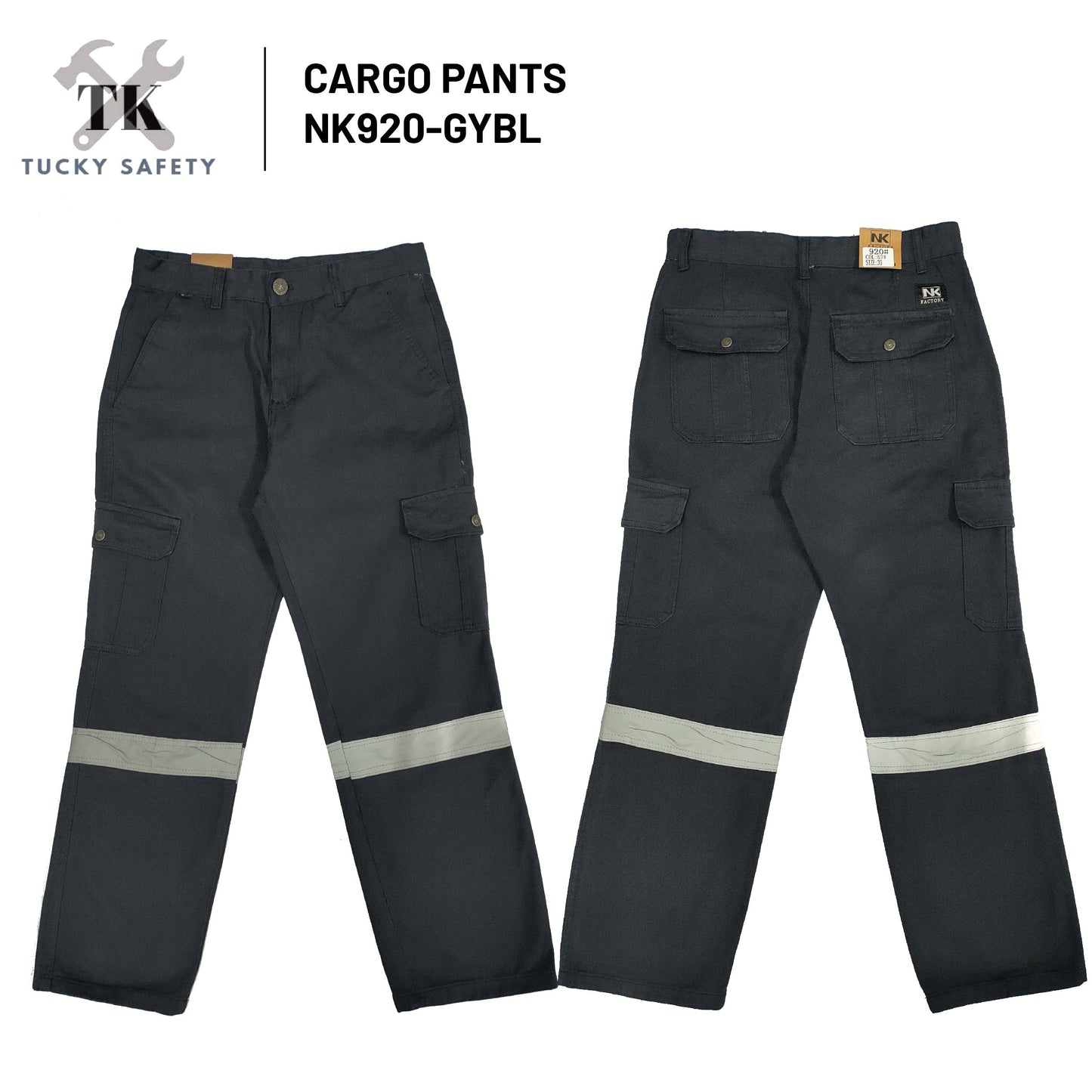 NK920 SERIES WEST RIDER MEN'S REFLECTIVE WORKING PANTS STRAIGHT CUT / CARGO PANTS / SELUAR KERJA LELAKI