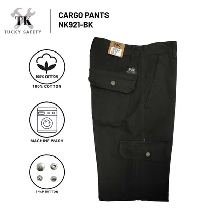 921 SERIES - ( SIZE 28-50 ) SELUAR CARGO KERJA KAIN TEBAL POKET TEPI LELAKI / WORKING CARGO PANTS STRAIGHT CUT