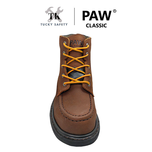 P121-LBR [ PAW CLASSIC ] MEN'S HEAVY DUTY SAFETY BOOT / KASUT KERJA LELAKI SAFETY BOOT STEEL TOE STEEL PLATE SAFETY BOOT