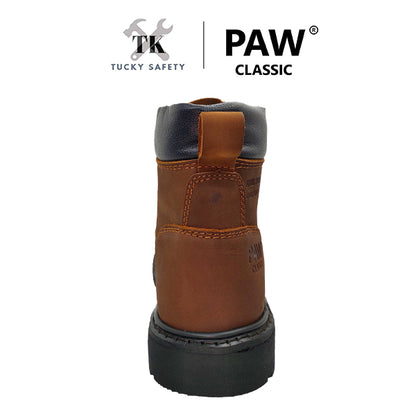 P121-LBR [ PAW CLASSIC ] MEN'S HEAVY DUTY SAFETY BOOT / KASUT KERJA LELAKI SAFETY BOOT STEEL TOE STEEL PLATE SAFETY BOOT