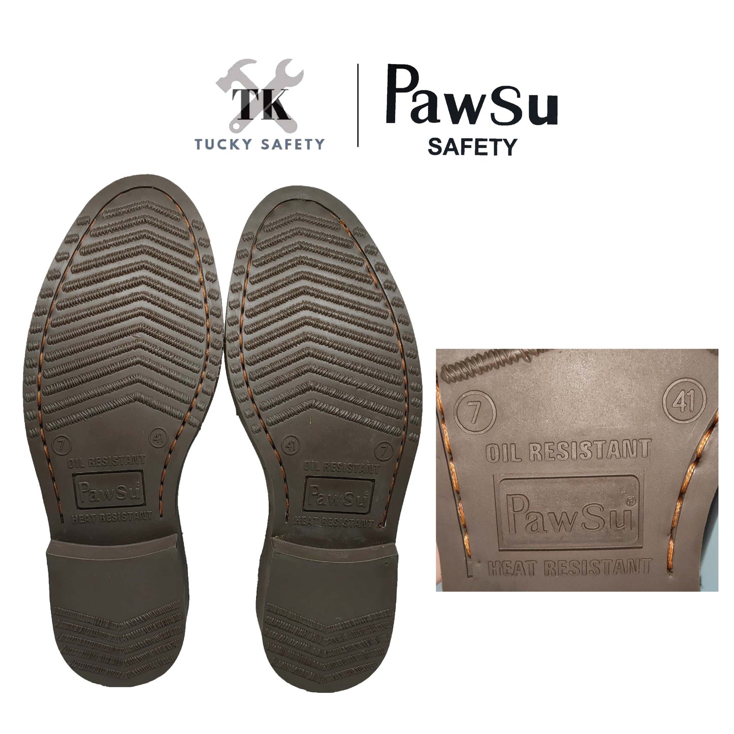 PS801 SERIES PAWSU MEN'S SAFETY BOOT / STEEL TOE PLATE HEAVY DUTY SAFETY BOOT / KASUT KERJA LELAKI