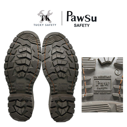 PS906 SERIES PAWSU MEN'S SAFETY BOOT / STEEL TOE PLATE HEAVY DUTY SAFETY BOOT / KASUT KERJA LELAKI