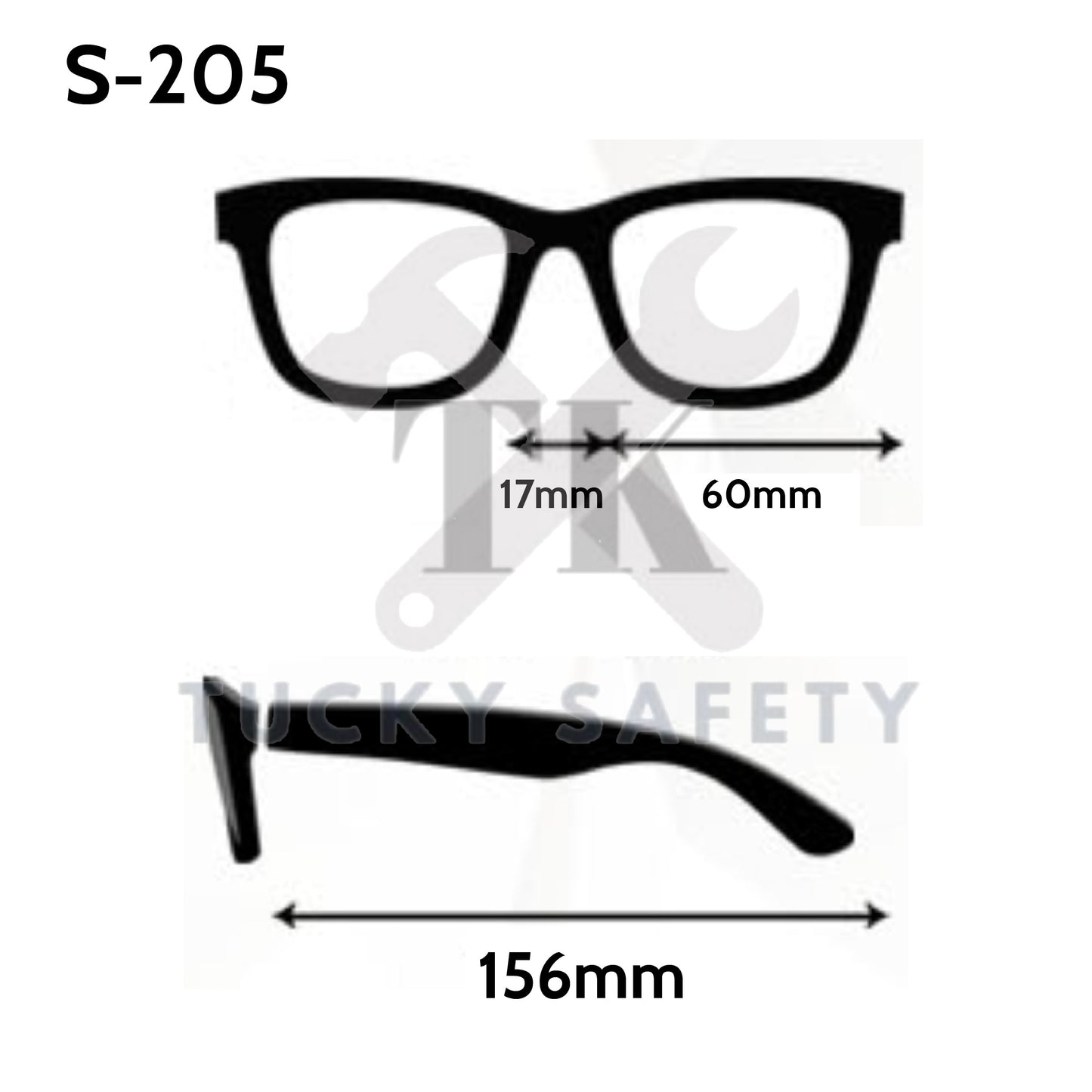 S-205 - SAFETY GUARD SUNGLASSES / WORK EYEWEAR PROTECTIVE PROTECTION GOGGLE SPECTACLES / CERMIN MATA KERJA