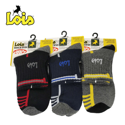 SC-7403 [ LOIS ] HEAVY DUTY SAFETY MEN SOCK STRETCHABLE / STOCKING KAIN TEBAL COTTON SOCK FREE SIZE