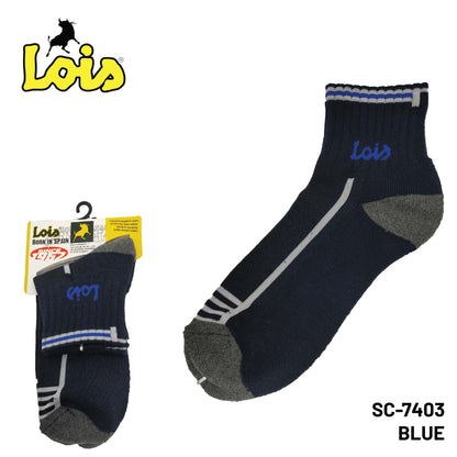 SC-7403 [ LOIS ] HEAVY DUTY SAFETY MEN SOCK STRETCHABLE / STOCKING KAIN TEBAL COTTON SOCK FREE SIZE