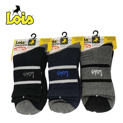 SC-7404 [ LOIS ] HEAVY DUTY SAFETY MEN SOCK STRETCHABLE / STOCKING KAIN TEBAL COTTON SOCK FREE SIZE