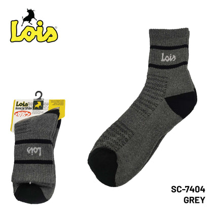 SC-7404 [ LOIS ] HEAVY DUTY SAFETY MEN SOCK STRETCHABLE / STOCKING KAIN TEBAL COTTON SOCK FREE SIZE