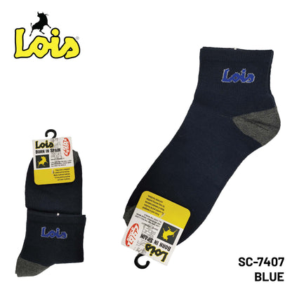 SC-7407 [ LOIS ] SAFETY MEN SOCK STRETCHABLE / STOCKING COTTON SOCK FREE SIZE