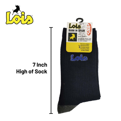 SC-7409 [ LOIS ] SAFETY MEN SOCK STRETCHABLE / STOCKING COTTON SOCK FREE SIZE