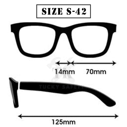 S-42 - SAFETY GUARD SUNGLASSES / WORK EYEWEAR PROTECTIVE PROTECTION GOGGLE SPECTACLES / CERMIN MATA KERJA