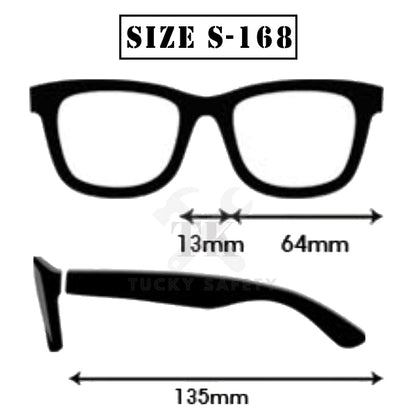 S-168 - SAFETY GUARD SUNGLASSES / WORK EYEWEAR PROTECTIVE PROTECTION GOGGLE SPECTACLES / CERMIN MATA KERJA