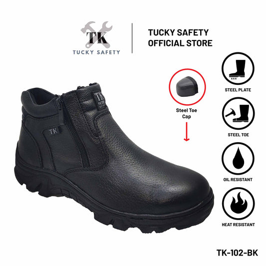 TK102 SERIES TK BUT KESELAMATAN LELAKI MEN'S SAFETY SHOES / STEEL TOE STEEL PLATE / KASUT KERJA LELAKI SAFETY BOOT