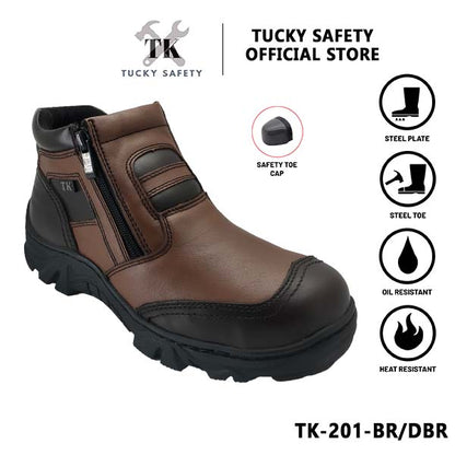 TK-201 SERIES TK MEN'S SPORT DESIGN SAFETY SHOES /STEEL TOE STEEL PLATE / LELAKI SAFETY BOOT LACE UP SAFETY SHOE