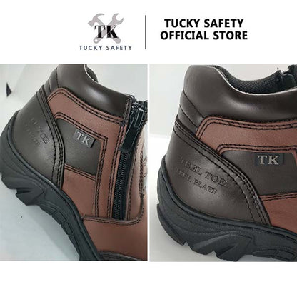 TK-201 SERIES TK MEN'S SPORT DESIGN SAFETY SHOES /STEEL TOE STEEL PLATE / LELAKI SAFETY BOOT LACE UP SAFETY SHOE